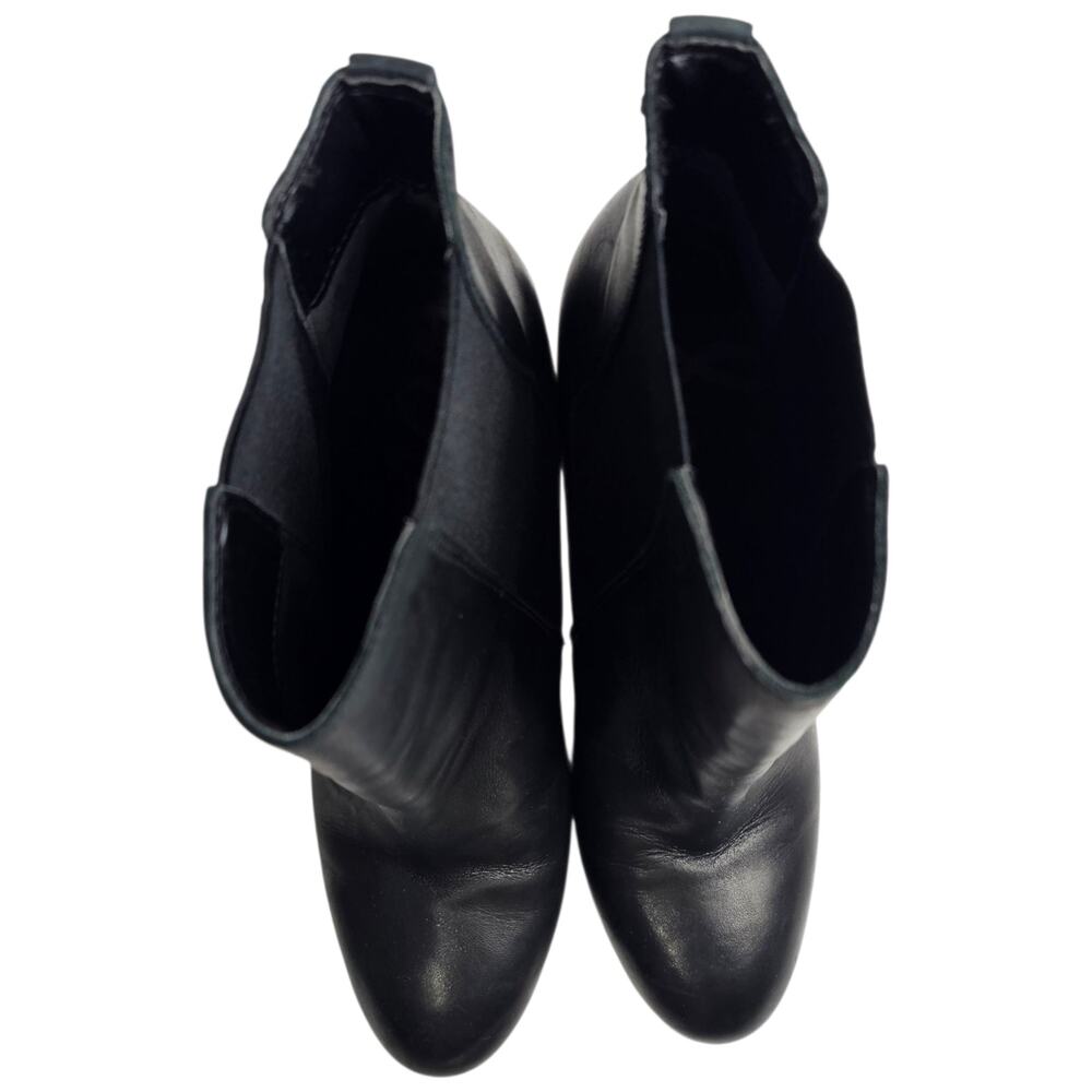 Sam Edelman Womens Case Block Heel Pull On Booties Black Leather Size 9.5M - Picture 6 of 12